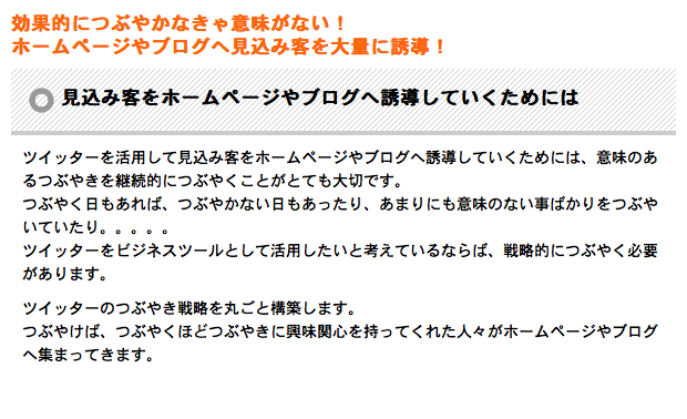 ツイッターを活用して見込み客をホームページやブログへ誘導